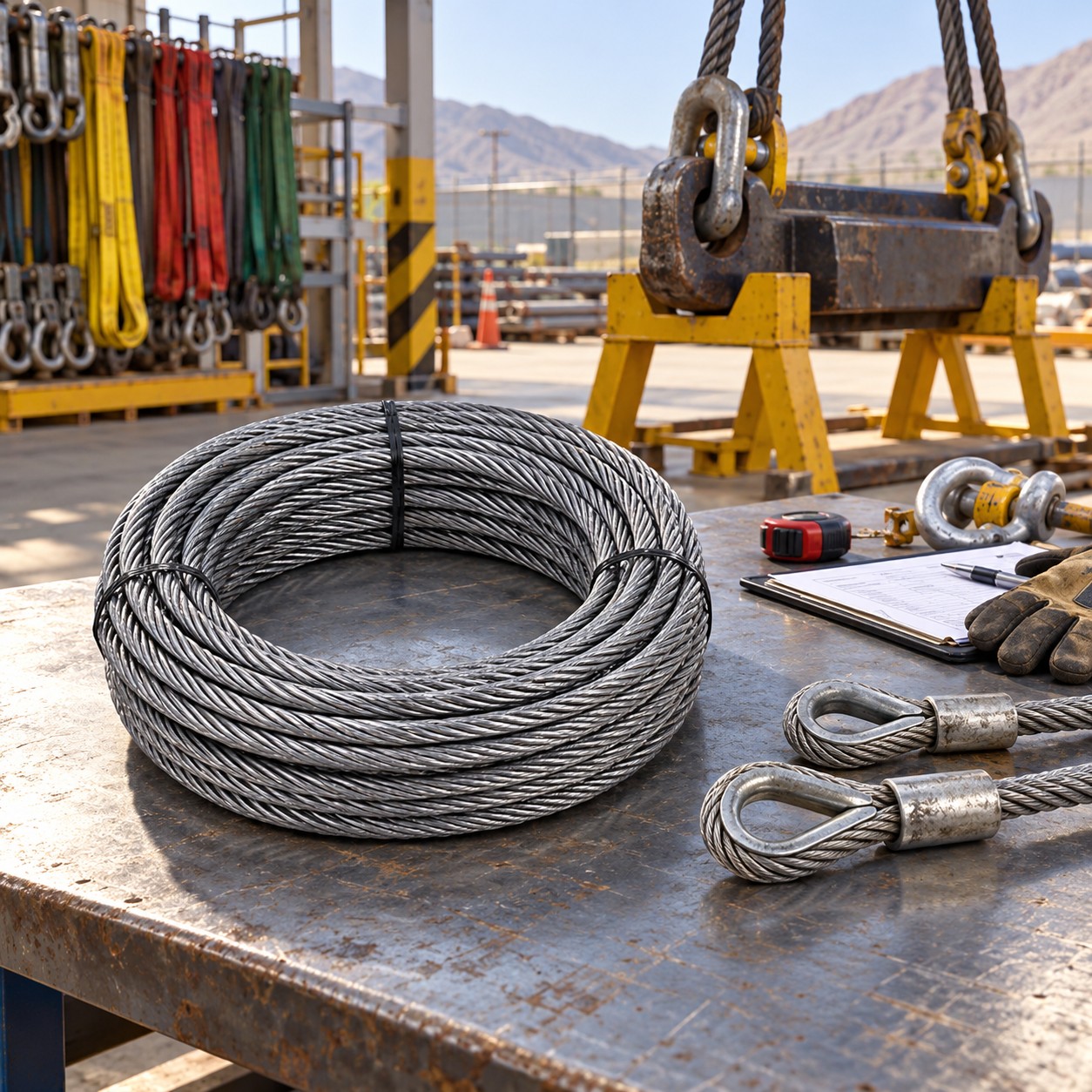 Cable de acero en funcionamiento 1