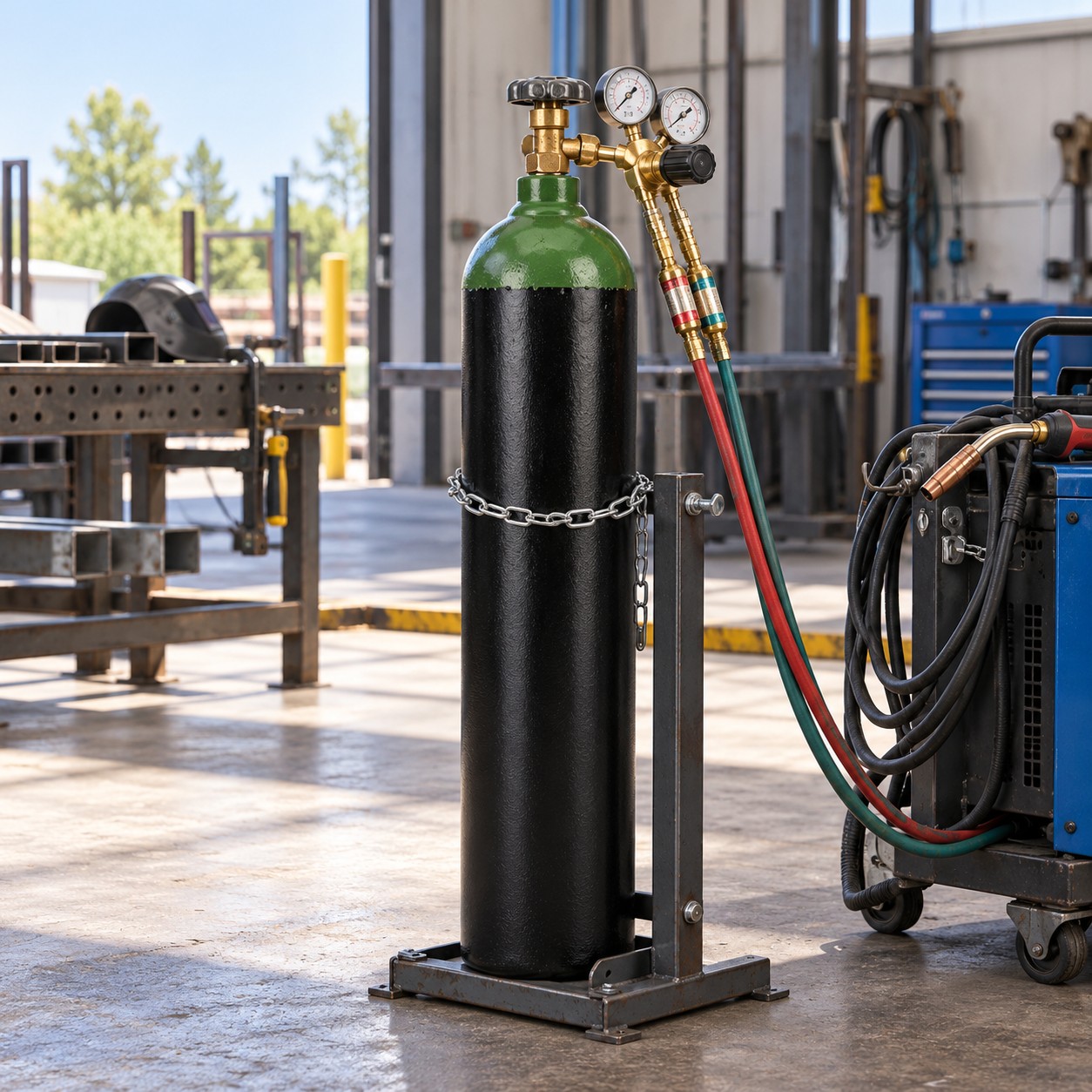 Cilindro de gas en funcionamiento 1
