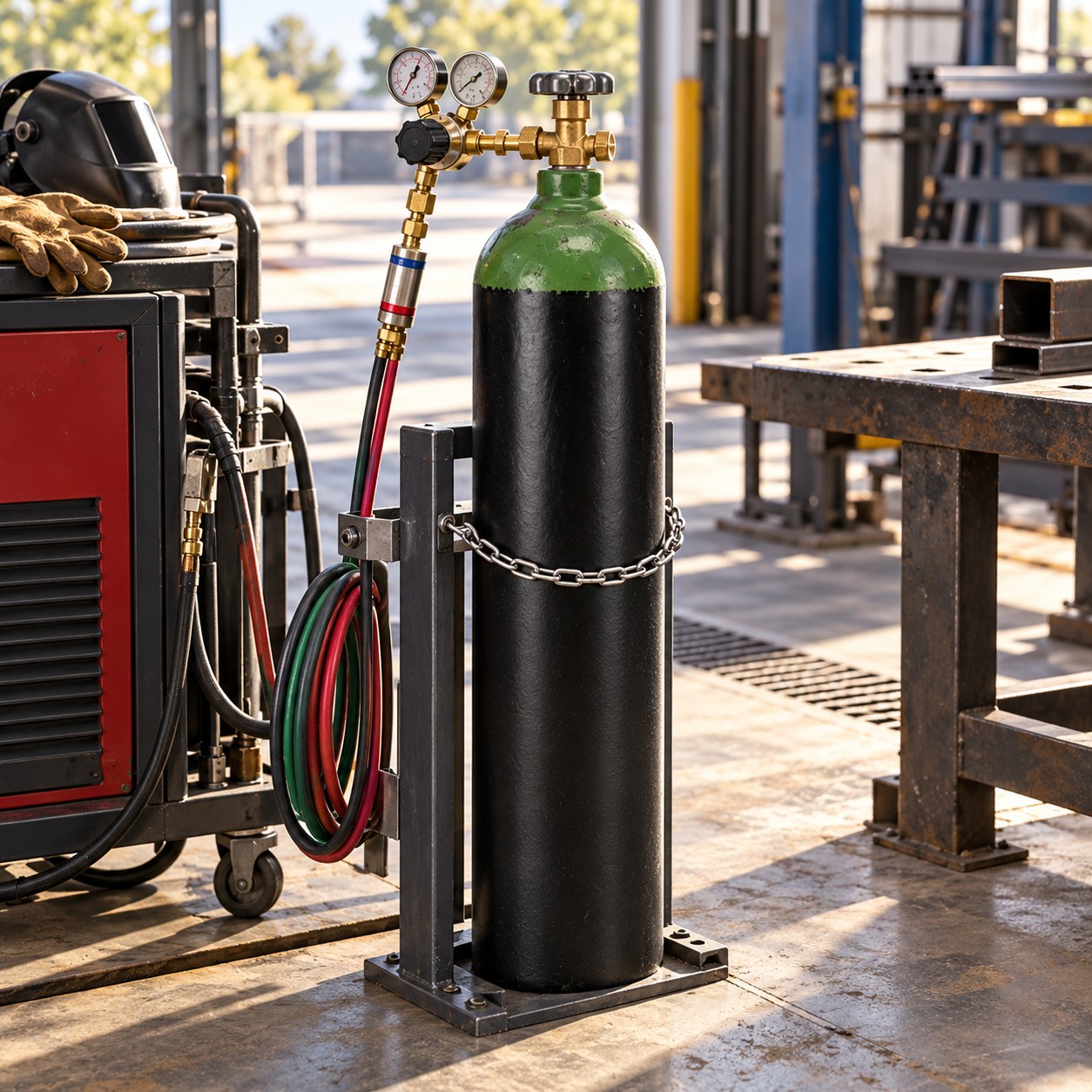 Cilindro de gas en funcionamiento 3