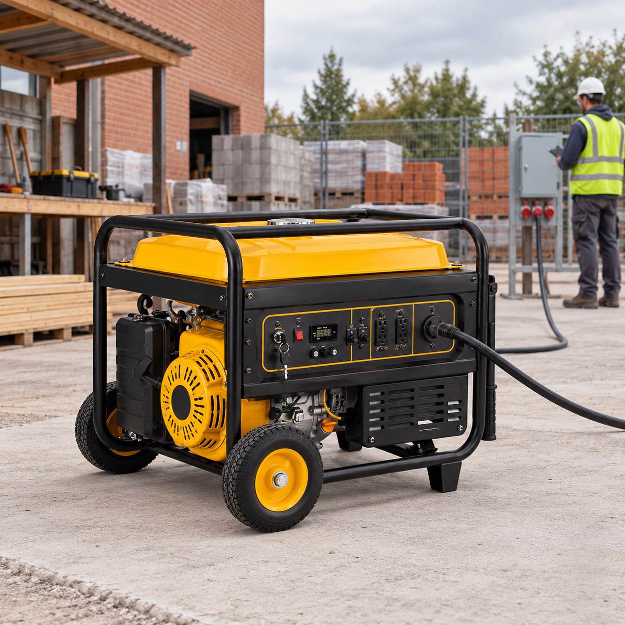 Grupo electrógeno 8 kW gasolina en funcionamiento 2