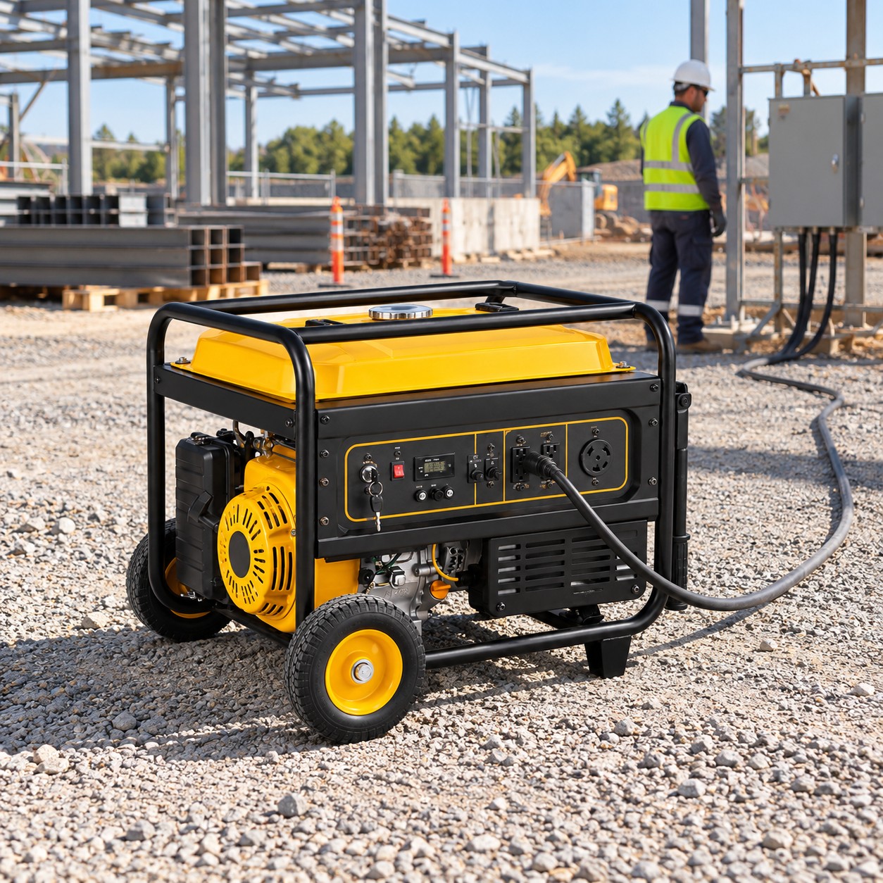 Grupo electrógeno 8 kW gasolina en funcionamiento 3