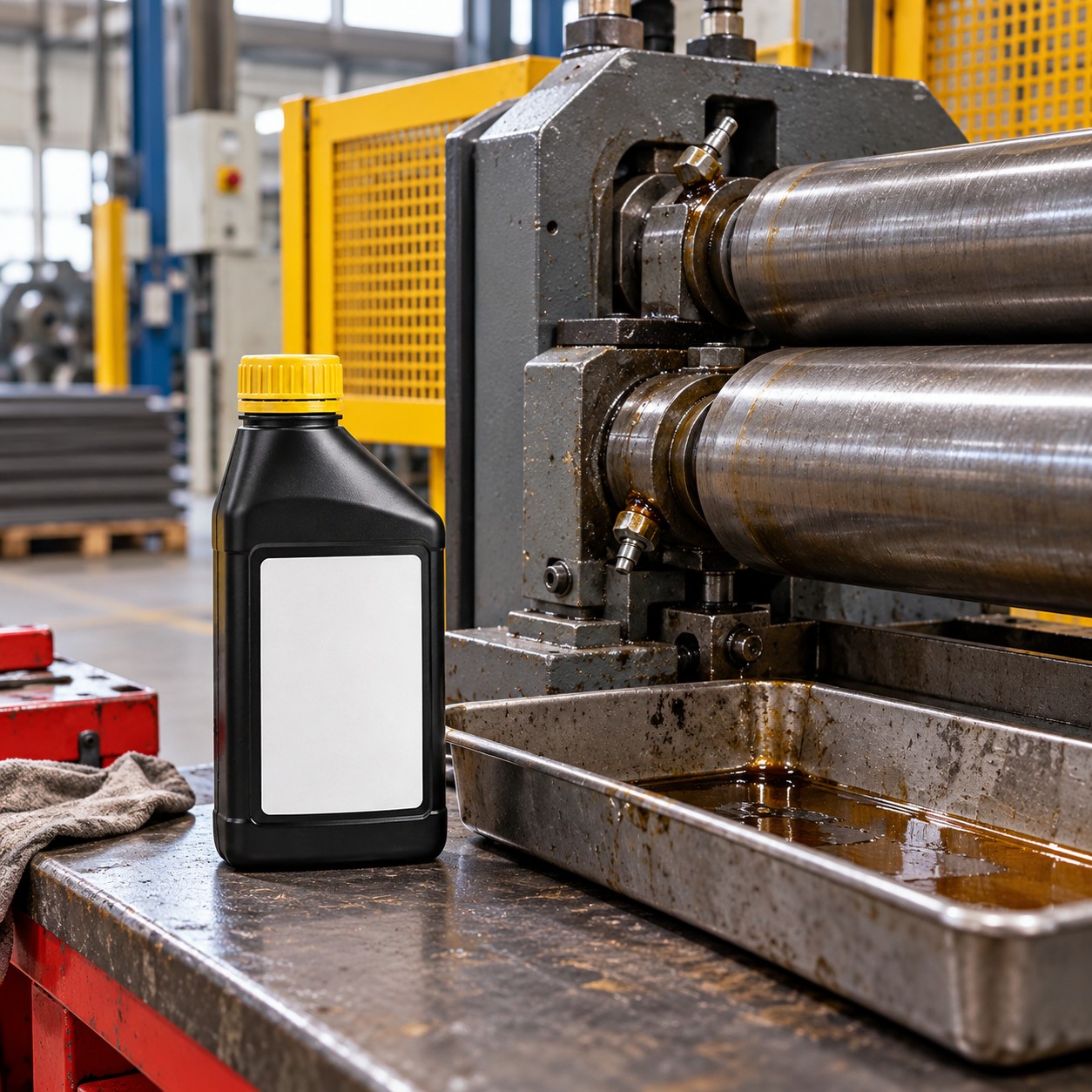 Lubricante industrial en funcionamiento 1