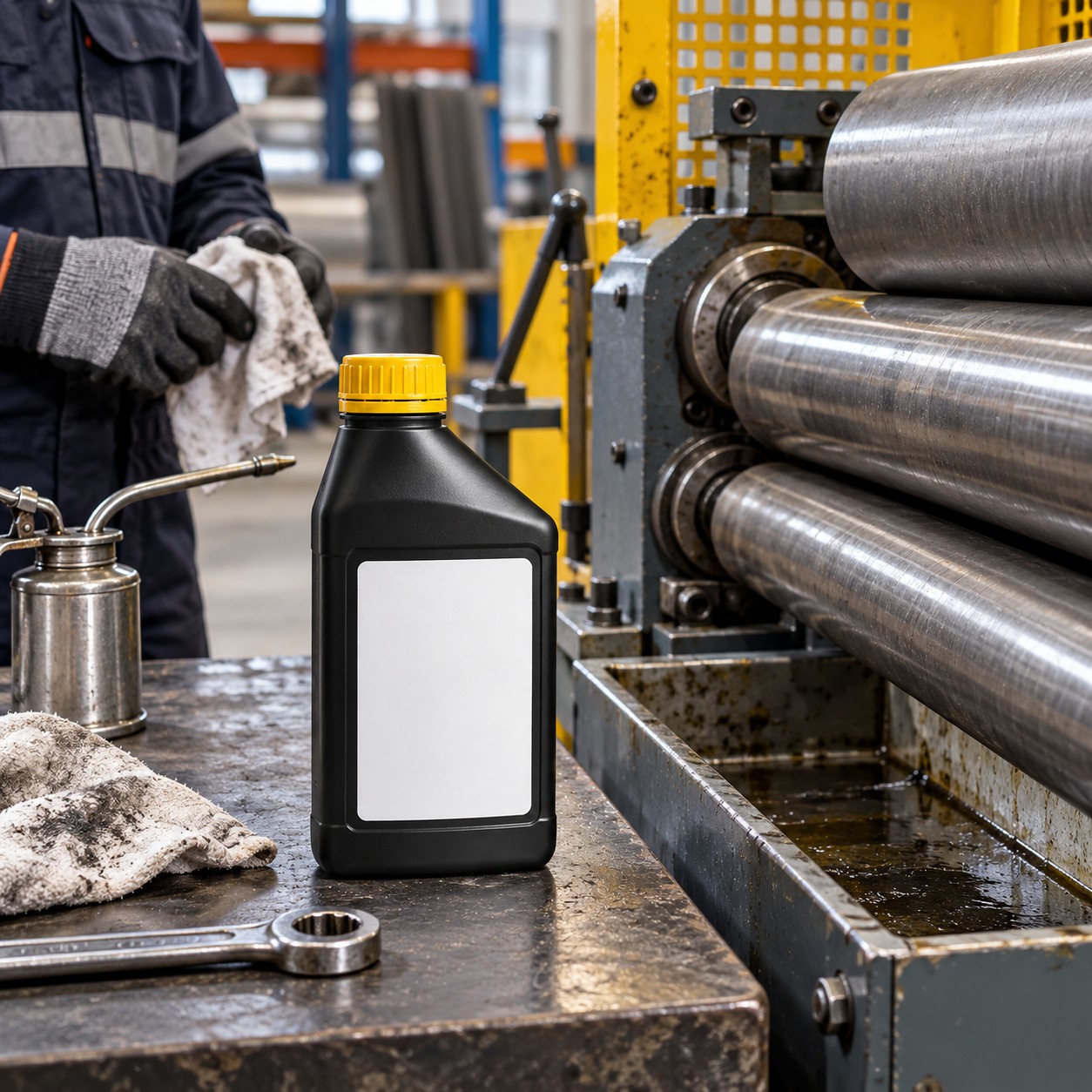 Lubricante industrial en funcionamiento 3
