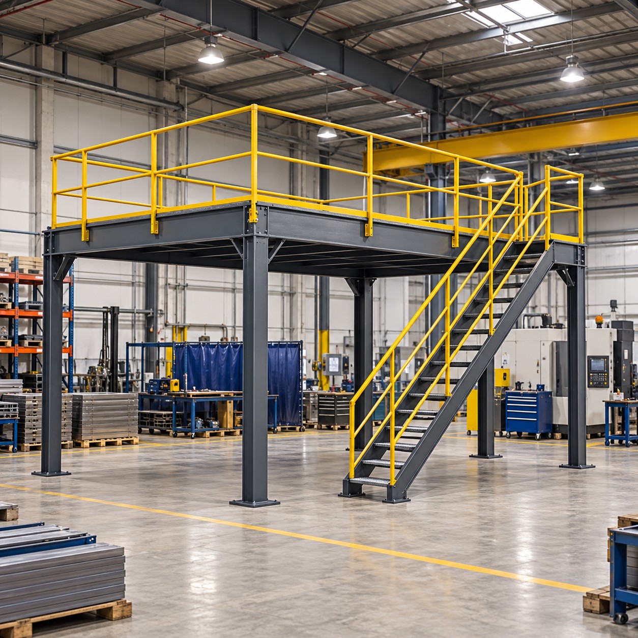 Mezzanine metálico en funcionamiento 3