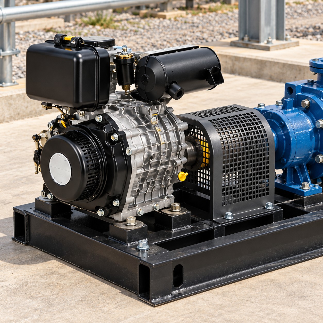 Motor diésel en funcionamiento 3
