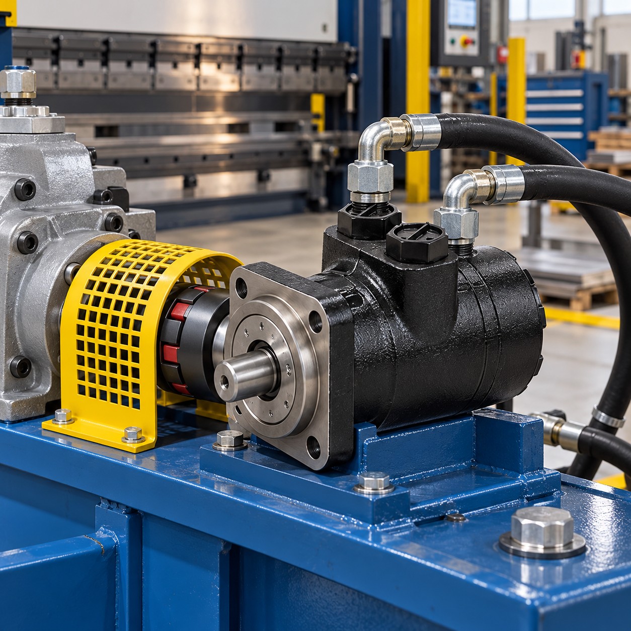 Motor hidráulico en funcionamiento 1