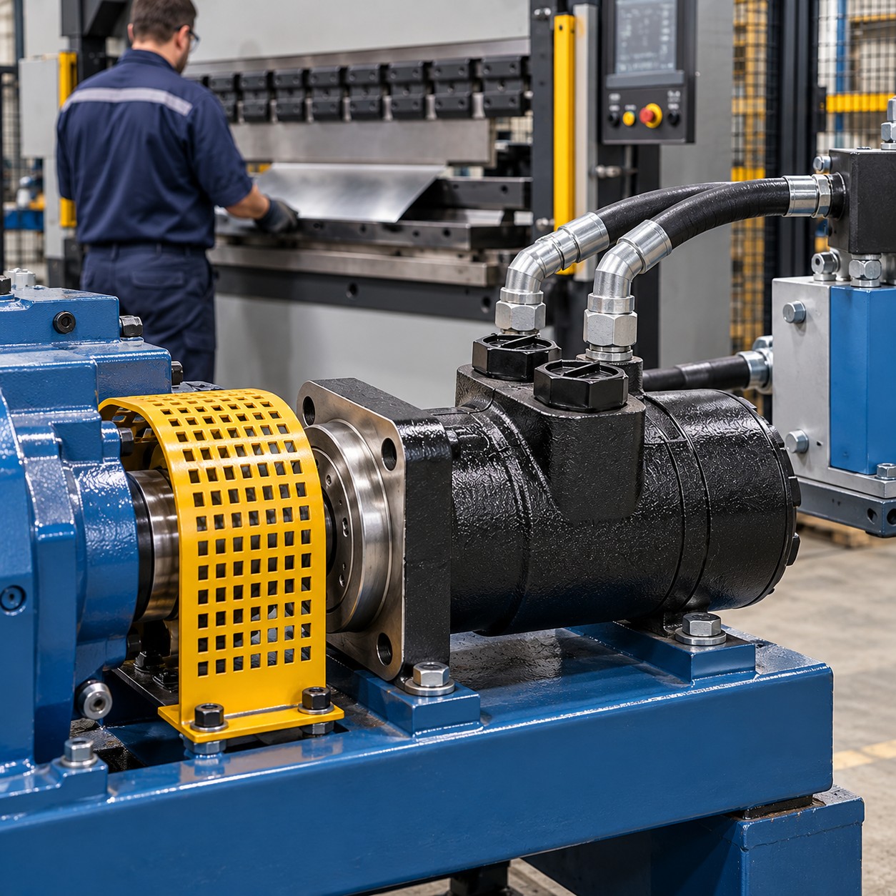 Motor hidráulico en funcionamiento 2
