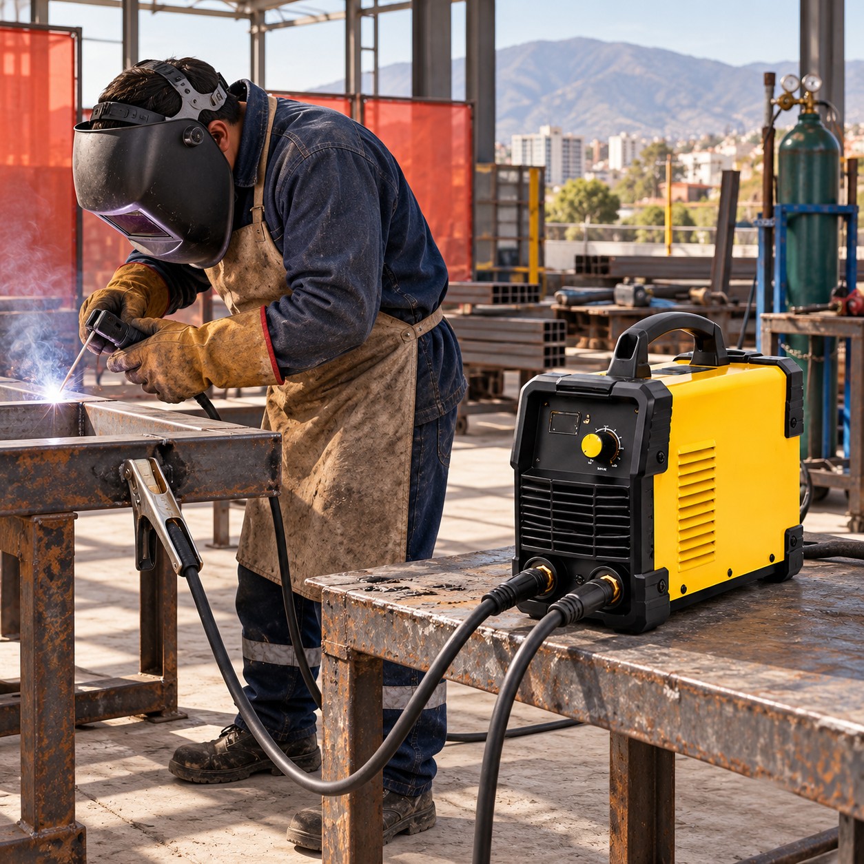 Soldadora inverter 160A en funcionamiento 3